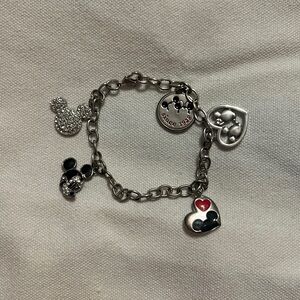 Disney Mickey & Minnie Mouse Charm Bracelet